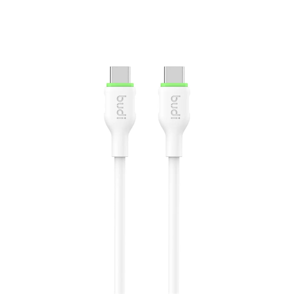 BUDI DC261TT30W 3m 65W Fast Charging Type C Cable Soft TPE USB C to USB C Data Cord - 2