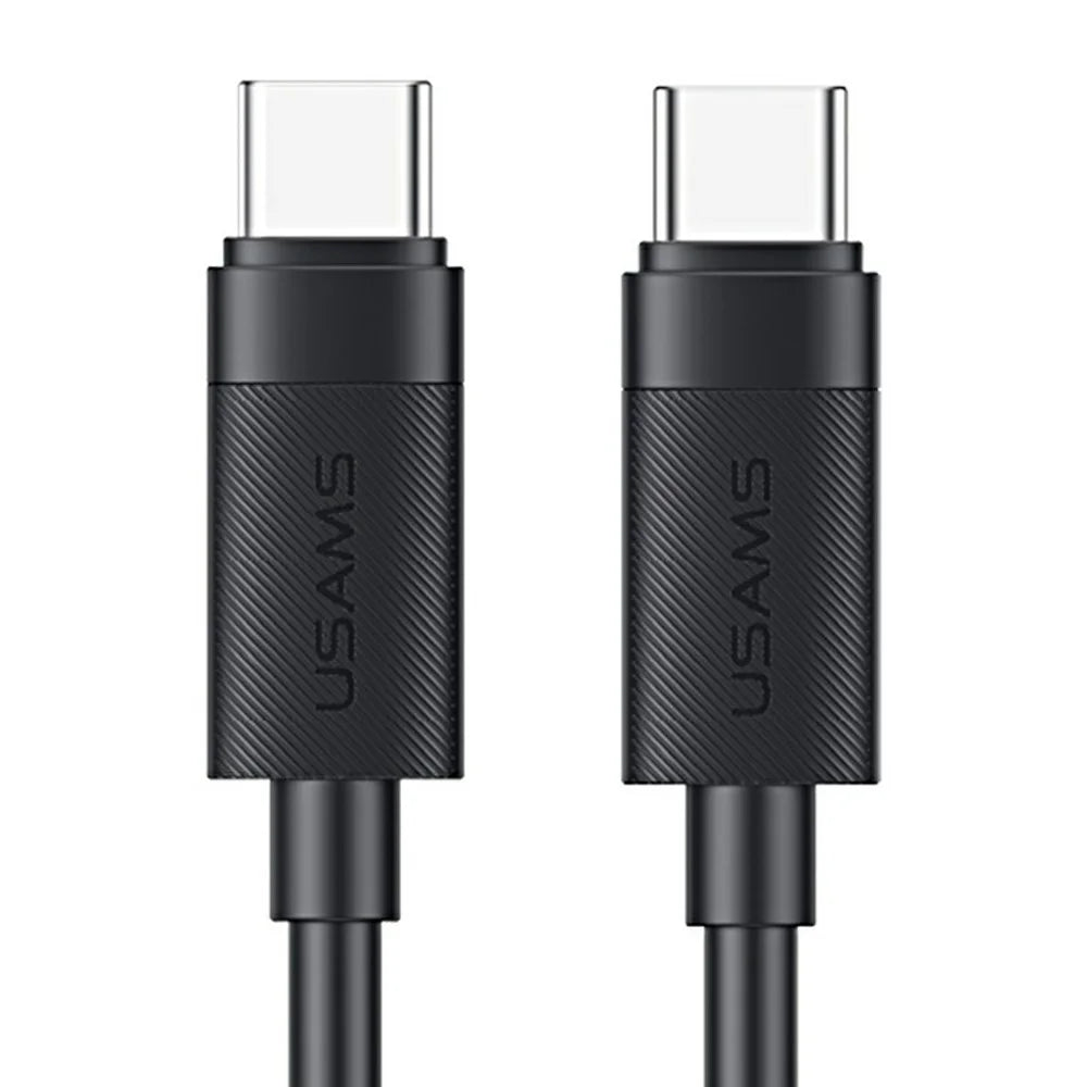 USAMS SJ780 U94 1m PD 60W Fast Charging Cable Type-C to Type-C Data Transfer Cord for Smartphone / Laptop / Tablet - 1