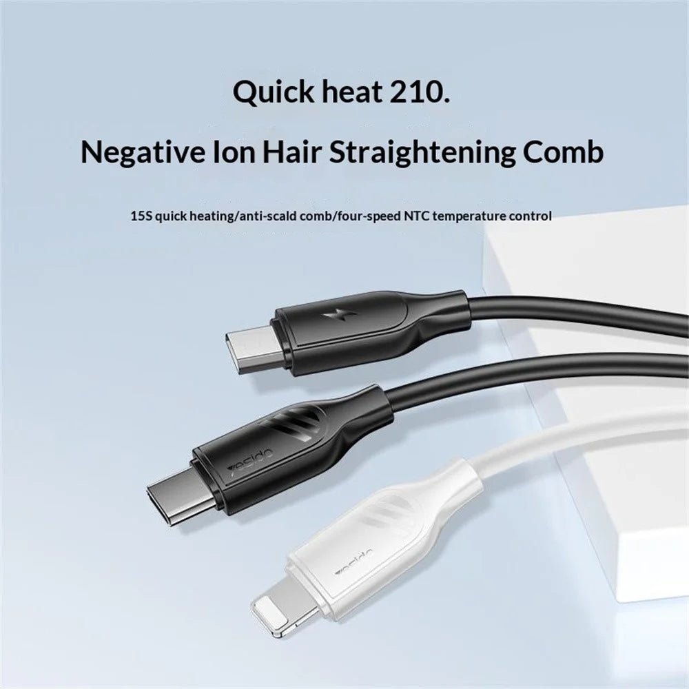 YESIDO CA126C 1m USB-A to USB-C Cable 18W Fast Charging Data Sync Cord for Samsung / Xiaomi / Huawei - Black - 2