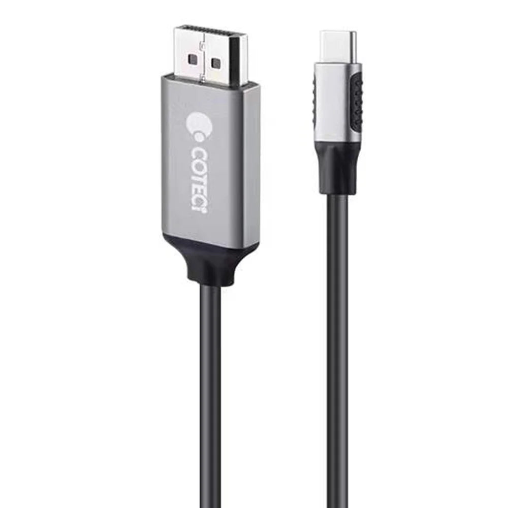 COTECI OF-014 1.8m Type-C to DisplayPort 4K / 60Hz Adapter Cable for Phone Laptop Monitor Projector - Grey - 1