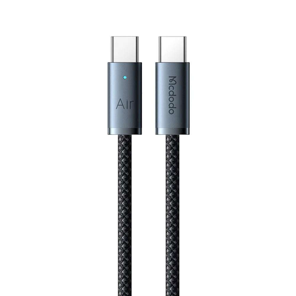 MCDODO CA-708 1.2m USB-C to USB-C Air Cable 240W Fast Charging Cord for MacBook / iPhone - Black - 2