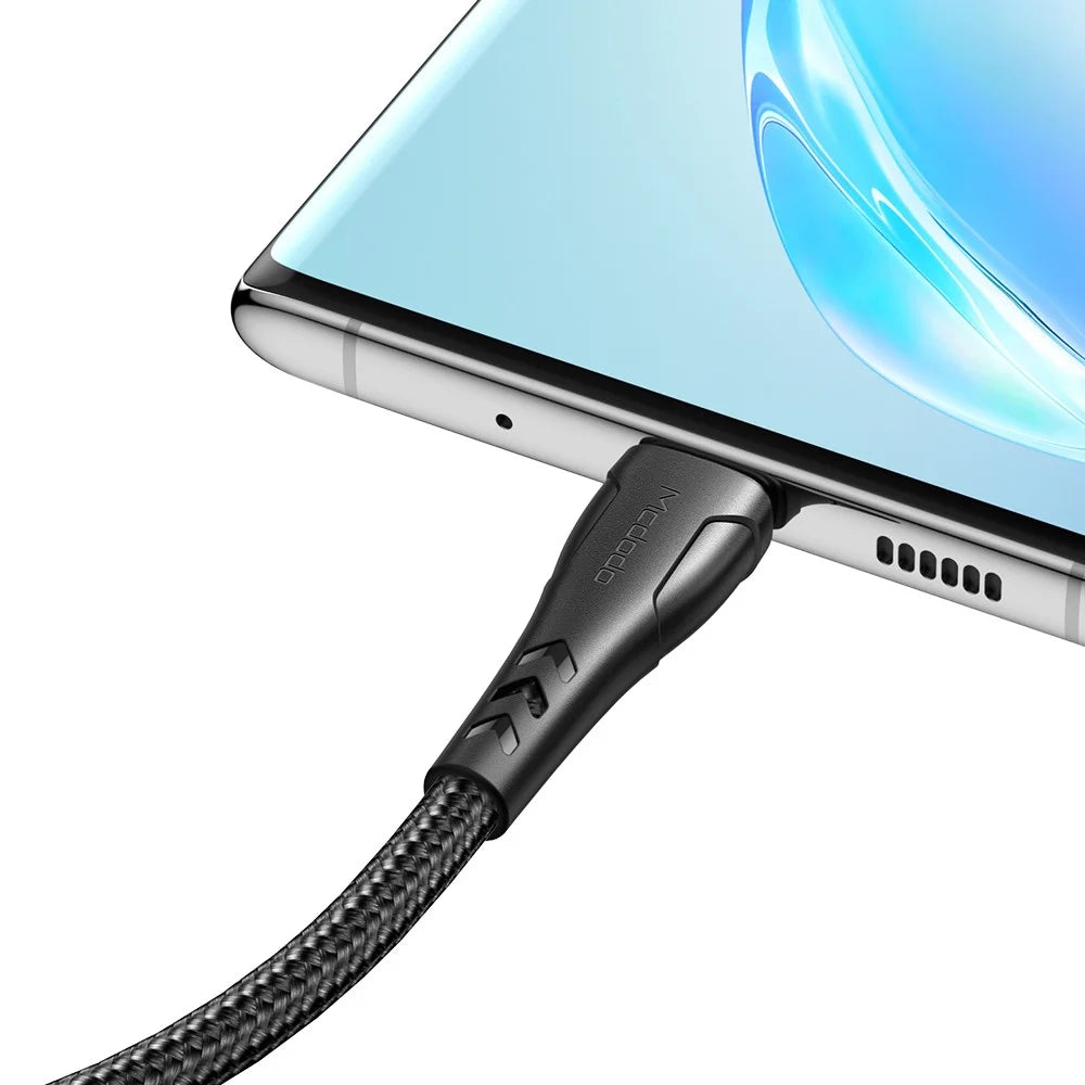 MCDODO for iPhone 15 Series Nylon Braided 1.2M USB-C to USB-C Fast Charger Cable for Samsung Huawei Xiaomi - 5