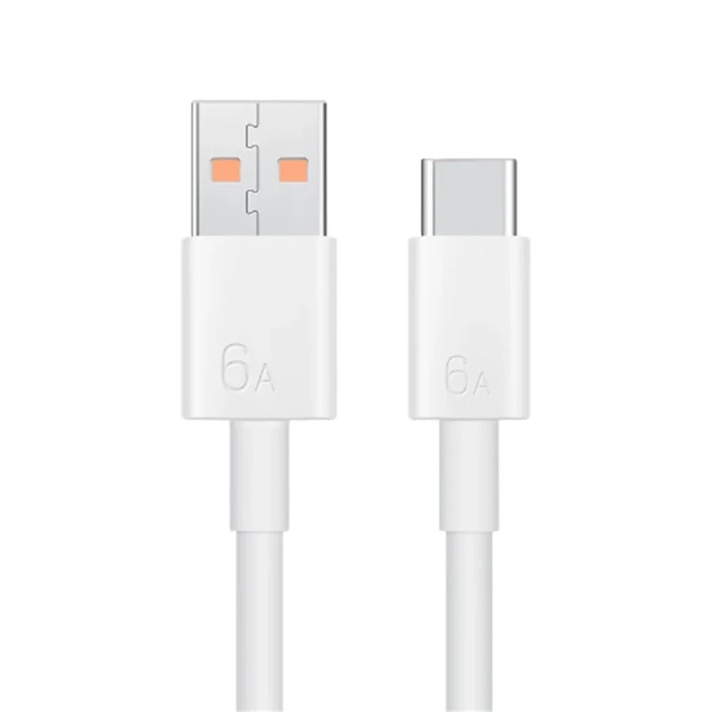100cm 6A 66W Type-C Fast Charging Cable Cord for Huawei Mate 40 Pro/Nova 8 5G/Honor V40 5G - 2