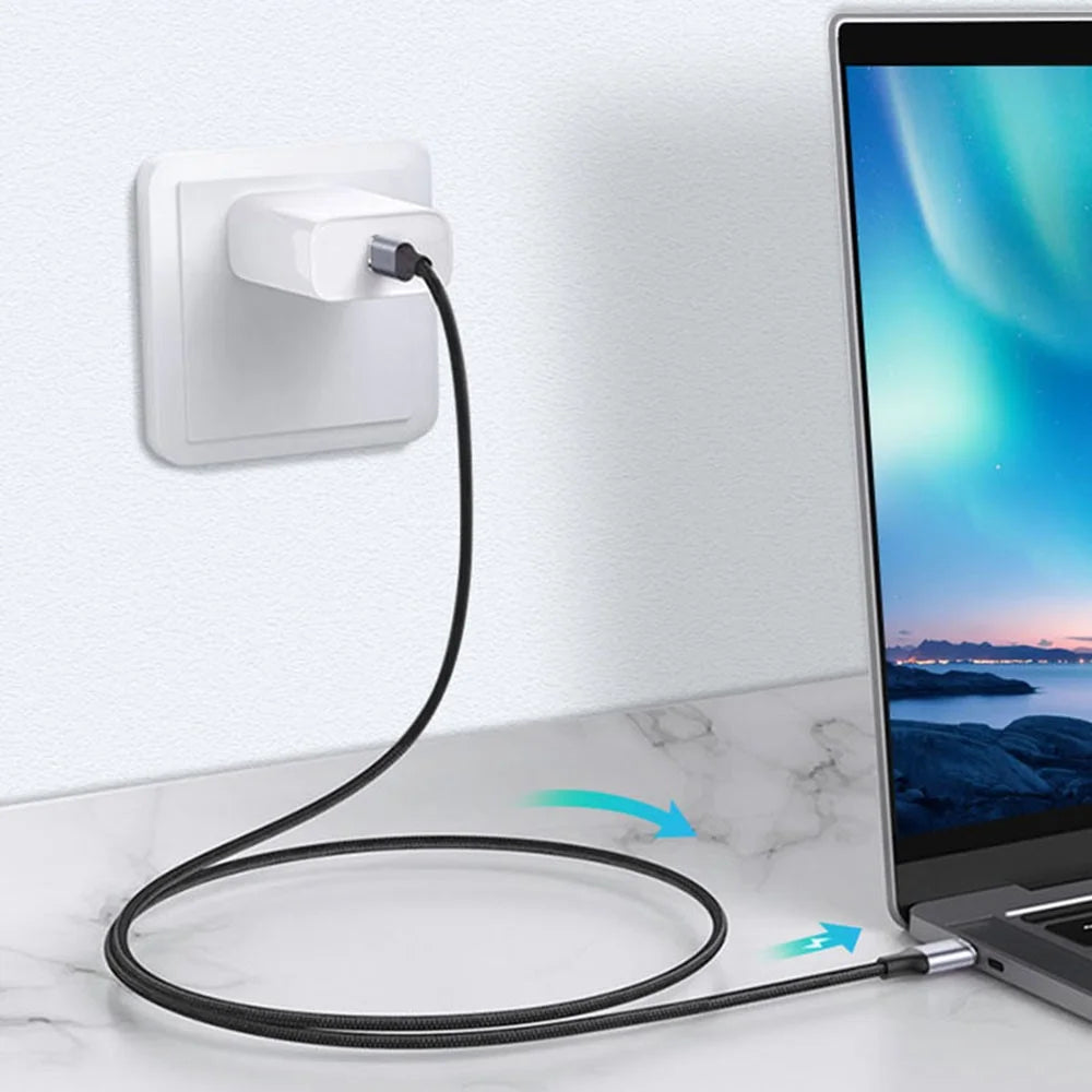 1.5m 100W PD Nylon Braided Type C to Type C Cable USB 3.1 Gen2 10Gbps Full Function USB C Cable (Male to Male) - 3