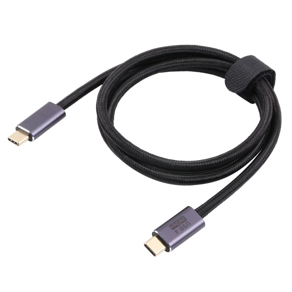 Compatible for MacBoock/iPad Pro/USB C Device 20Gbps Fast Transmission Cable USB C 100W Fast Charging Line 4K 60Hz Video Output, 1m - 1