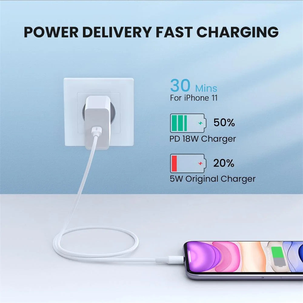 UGREEN for iPhone 15 Series 1.5m Data Syncing Cord MFI Certified Type-C to Lightning 3A PD Fast Charging Cable - 2
