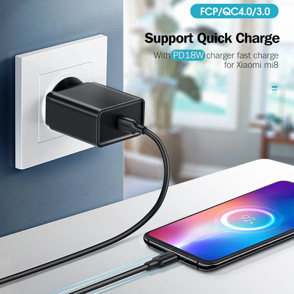 UGREEN for iPhone 15 Series 3m PD 60W QC3.0 Fast Charging + 480Mbps Data Transfer USB C to Type-C Cable - 2