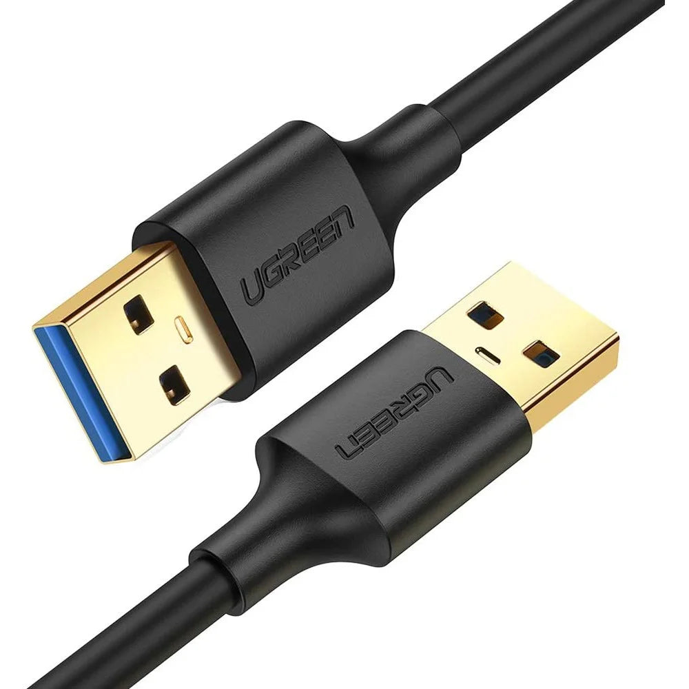 UGREEN 60524 0.5m USB 3.0 A Male to A Male Data Cable for Hard Drive, Laptop, DVD Player, TV, USB 3.0 Hub, Monitor, Camera, Set Up Box - 1