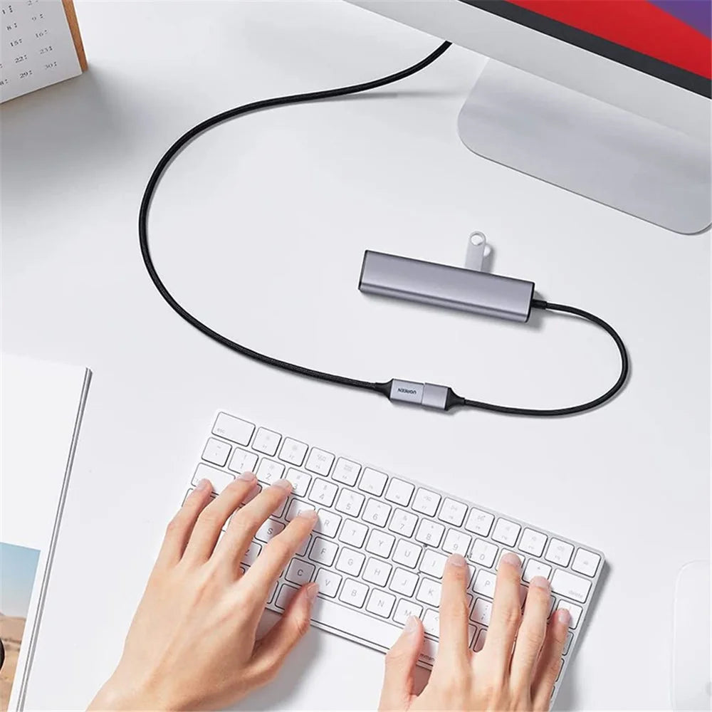 UGREEN 1m Type A Male to Female USB 3.0 Extension Cable 5Gbps Data Transfer Cord for Printer Scanner Card Reader Hub - 2