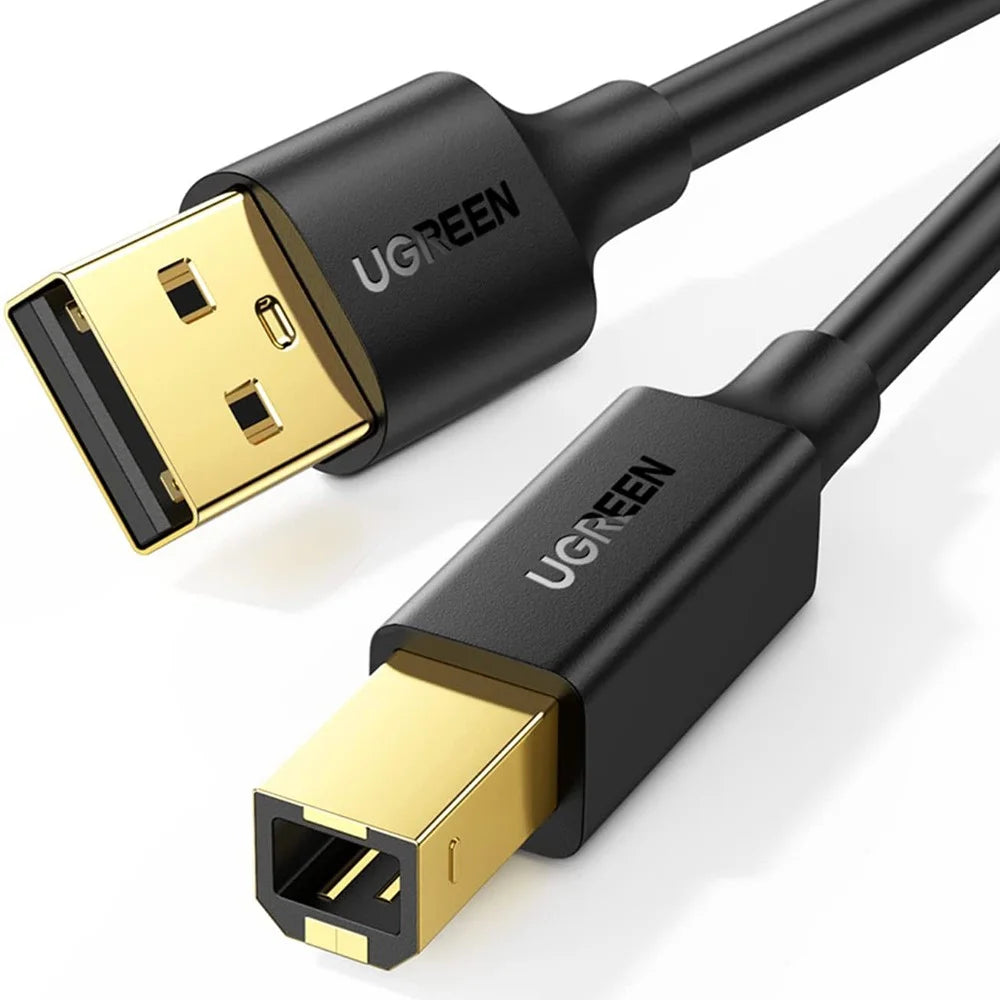 UGREEN 1.5m Plug and Play USB 2.0 Printer Cable for HP Canon Epson USB Type B Male to A Male Cord - 1