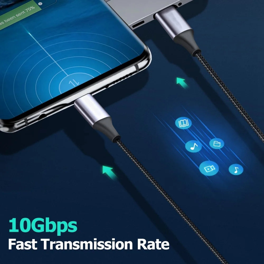 80cm USB C Cable Support Thunderbolt 3 High Speed Charging 10Gbps Data Transfer Type C Cord - 2