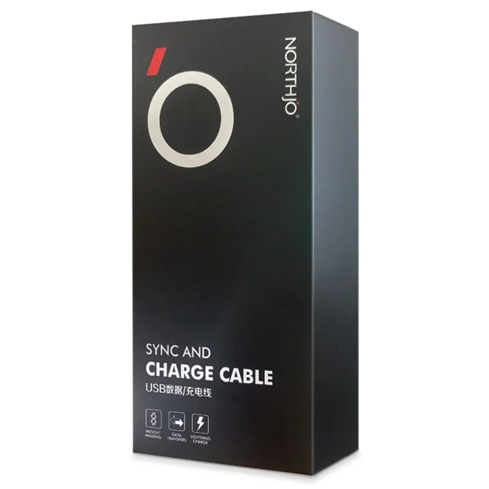 NORTHJO 1m 60W Type C PD Fast Charging Cable 480Mbps Data Transmission Wire for Home and Office - White - 6