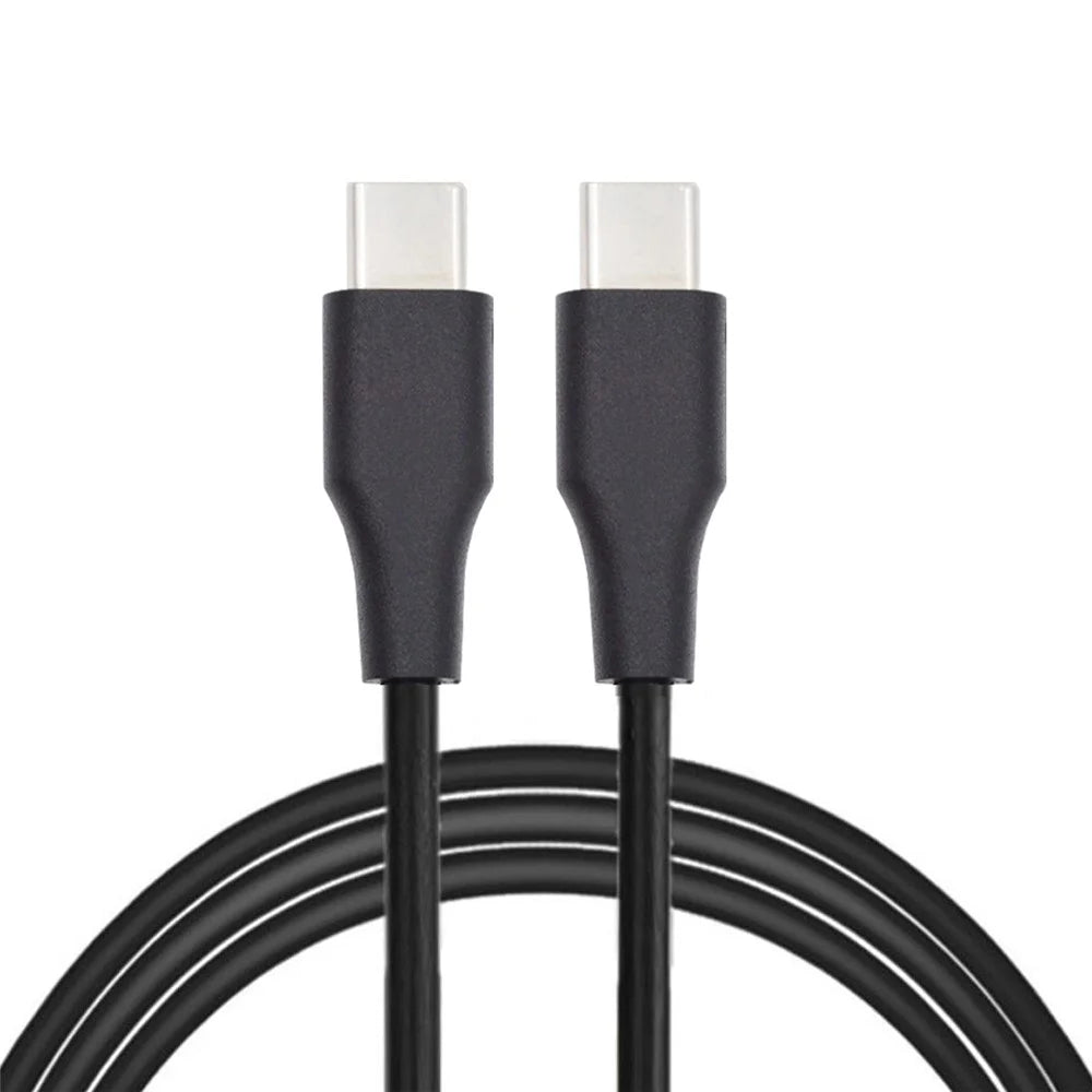 For iPhone 15 Series UC-072-BK-2.0M 65W Fast Charging Cable Type-C Male to Type-C Male USB 2.0 Data Cord - Black - 1