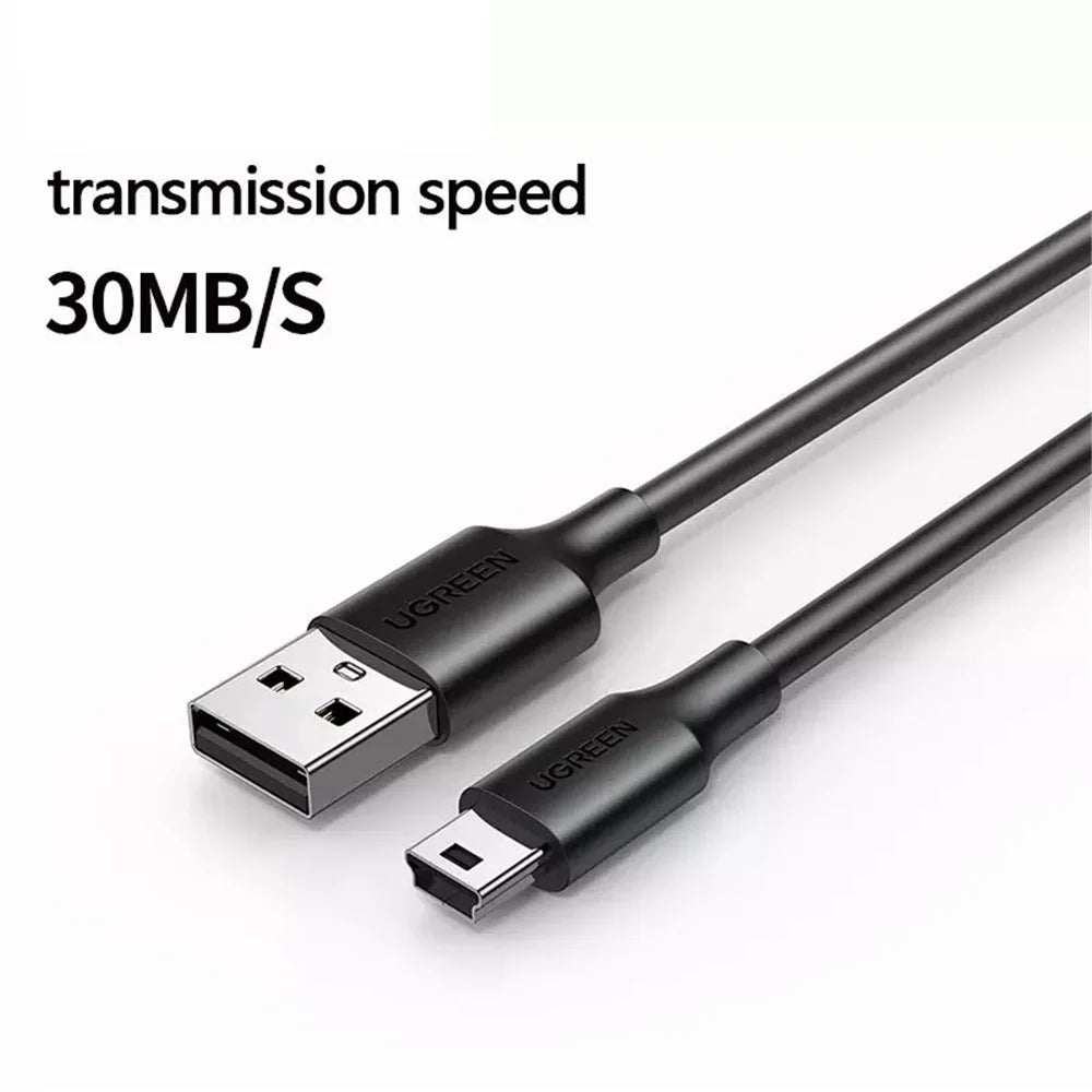 UGREEN 10386 3m USB-A to 5Pin Mini-USB Fast Data Transmission Cord Charging Cable for Car DVR / Digital Camera / Hard Drive - 2