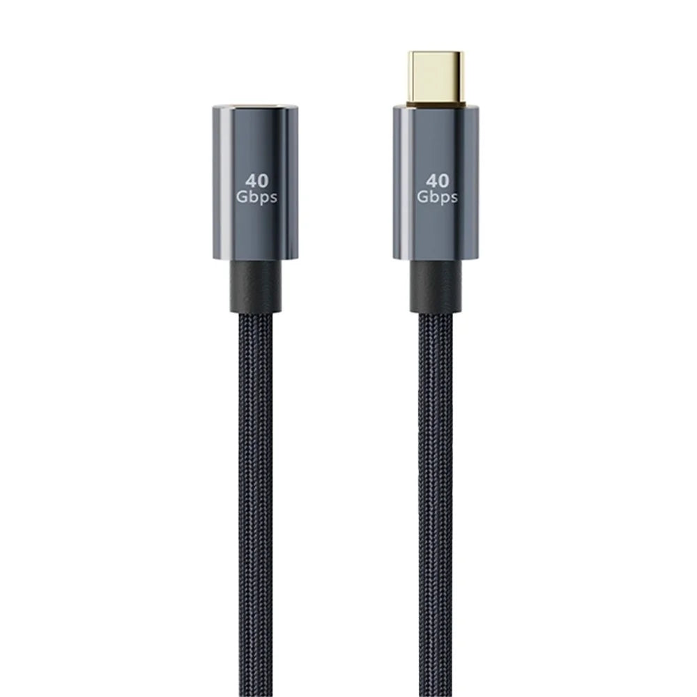 0.3m 8K 60Hz Type-C Male to Female Extension Cord USB 4.0 100W 5A Fast Charging Cable 40Gbps Data Transmission Cable - 1