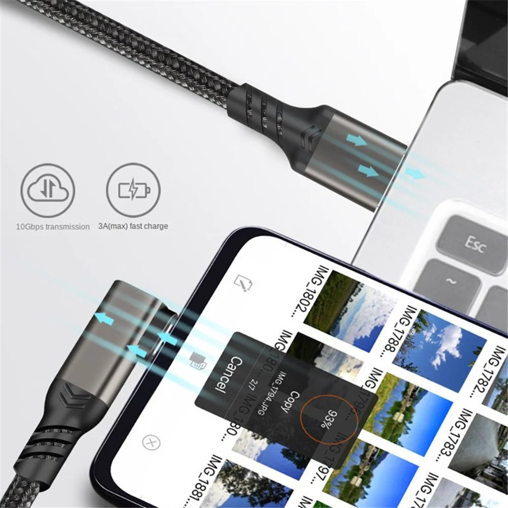 For Oculus Quest 1 / 2 5m USB3.2 Gen2 3A Fast Charging Cable 10Gbps Data Transfer Cord VR Headset USB-A to USB-C Link Cable - 4