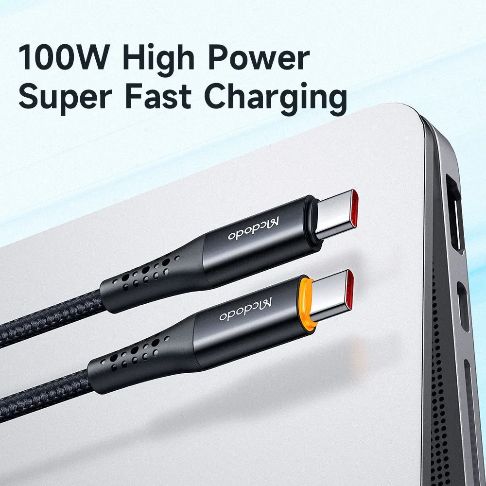 MCDODO CA-3460 for iPhone 15 Series 1.2m 100W Quick Charging Auto Power Off Smart Cable PD Type-C to Type-C Data Cable - 7