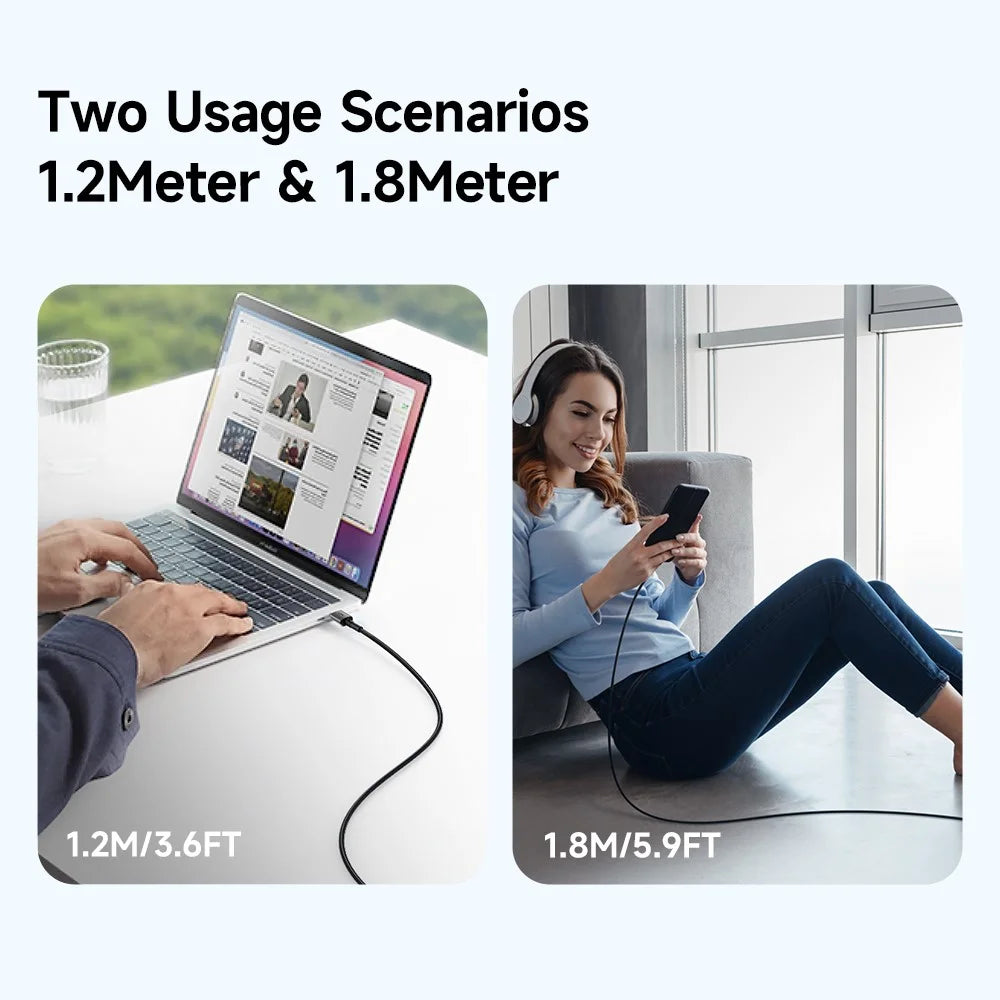 MCDODO CA-3591 MDD for iPhone 15 Series 1.8m 100W 6A Type-C Charging Cable 480Mbps USB to USB-C Data Cable for Cell Phone (Black) - 7