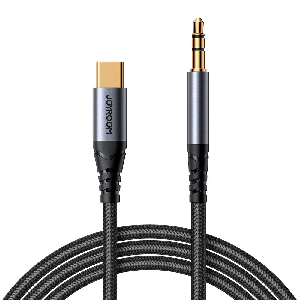 JOYROOM SY-A07 for iPhone 15 Series AUX Audio Cable Type-C to 3.5mm 1.2m Audio Adapter Hi-Fi Headphone Car Stereo Cord - 1