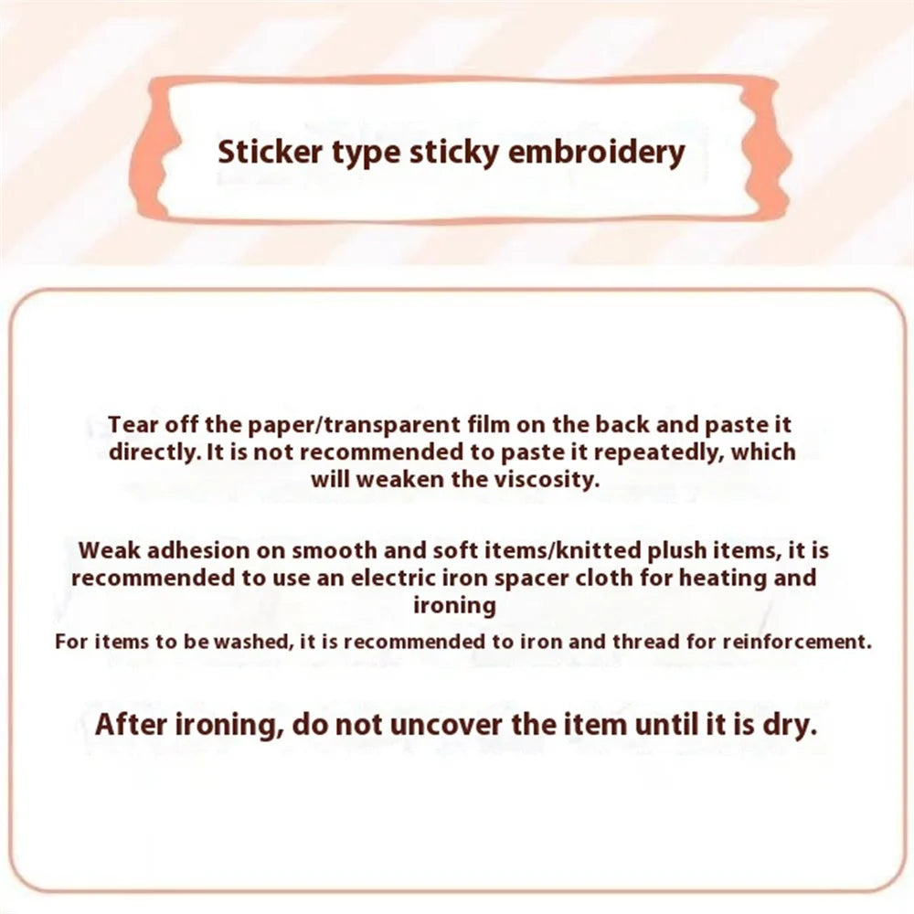 Creative Colorful Letter Embroidered Patches Creative Self-Adhesive Appliques DIY Craft Decorations - No.1 - 7