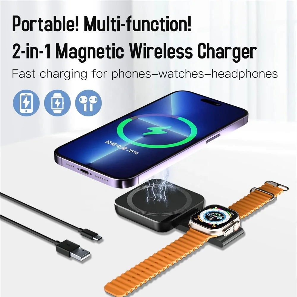 N4 Wireless Charging Station Wireless Charging Pad Support Stand for Apple Watch / Earphones / Smartphone - 6