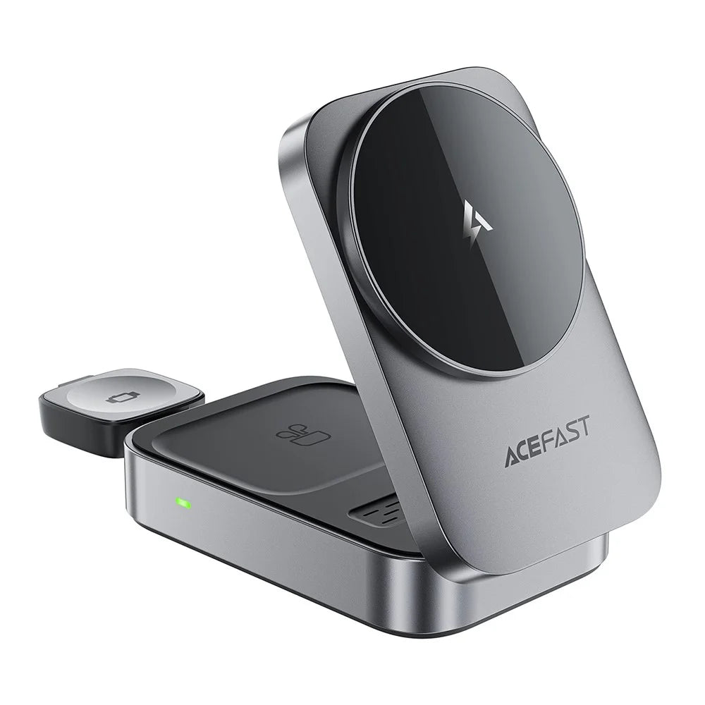 ACEFAST E22 3 in 1 Desktop Wireless Charger Foldable Charging Stand - 2