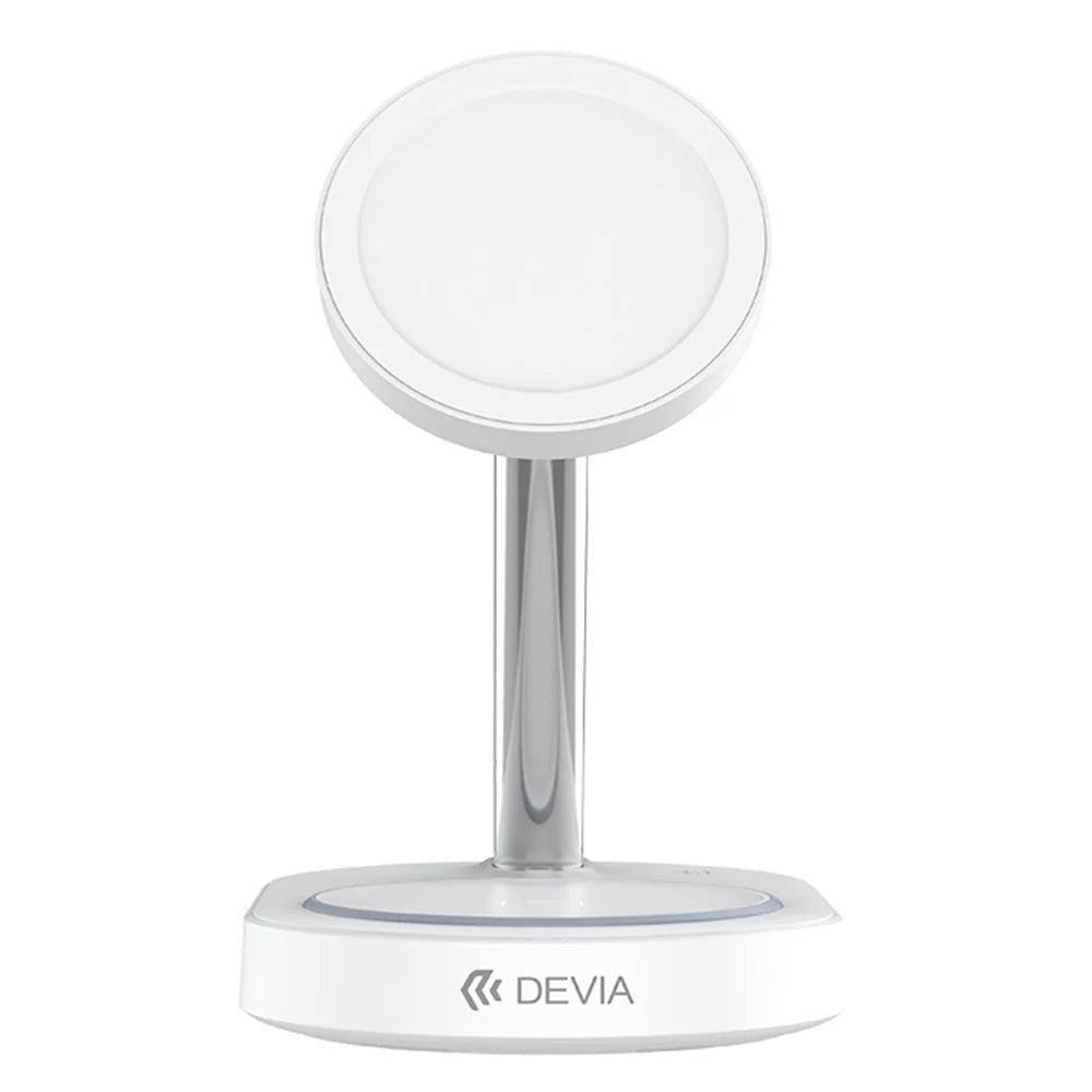 DEVIA Y302 Extreme Speed Series 3 in 1 15W Magnetic Wireless Charger Phone Watch Earbuds Charging Stand - White - 7
