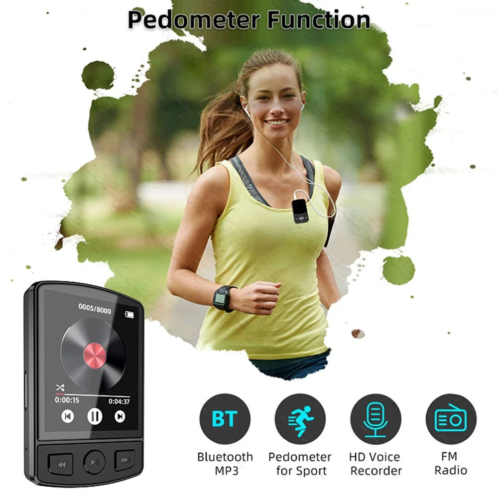 MP3-07 Portable Bluetooth-compatible MP3 Music Player FM Radio 1.77-inch Screen Video MP4 Player - 4