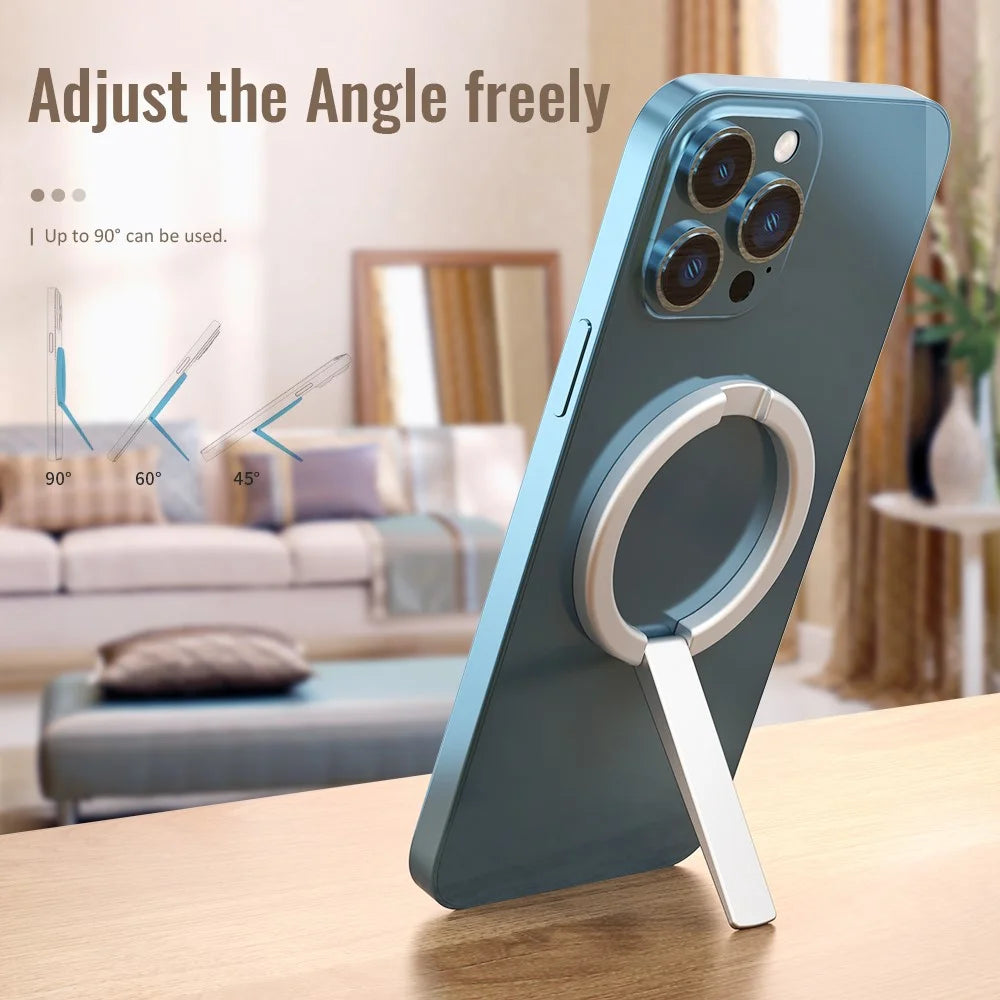AHASTYLE WG74 Phone Kickstand Zinc Alloy Phone Holder - Silver - 3