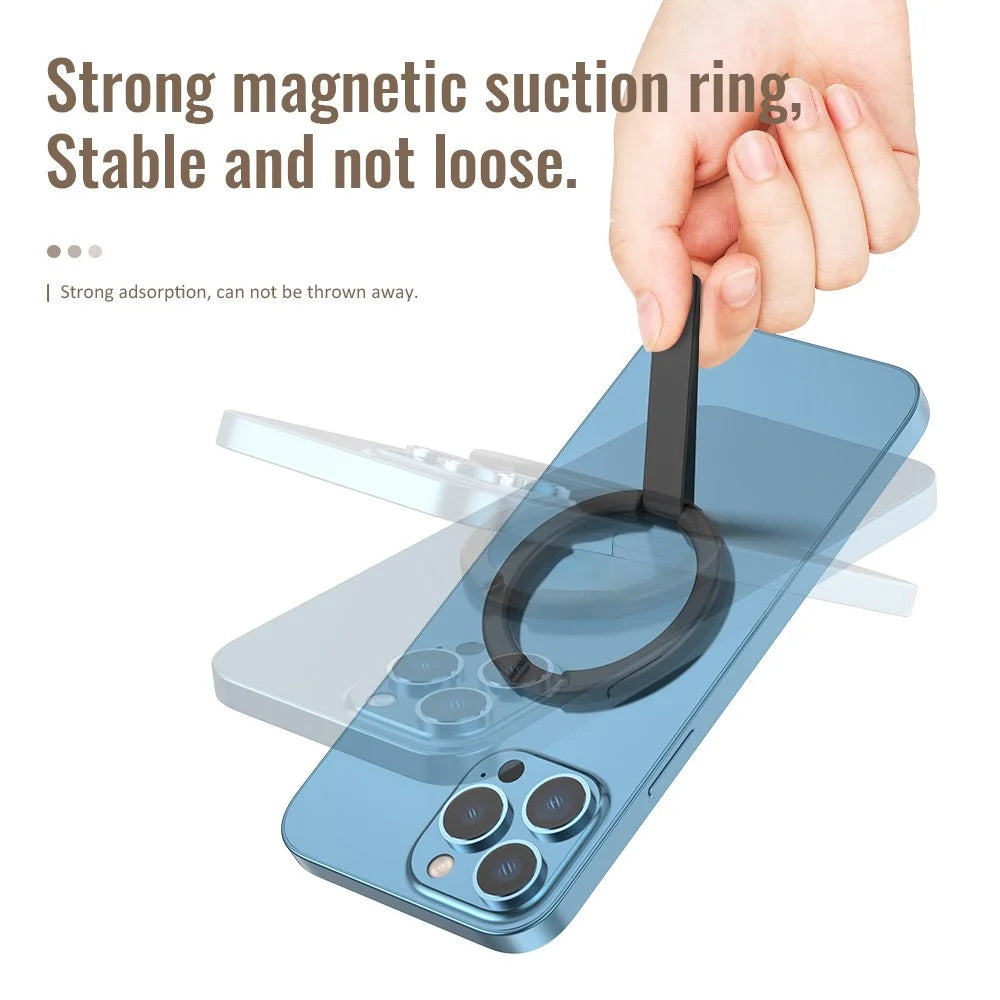 AHASTYLE WG74 Phone Kickstand Zinc Alloy Phone Holder - Silver - 5