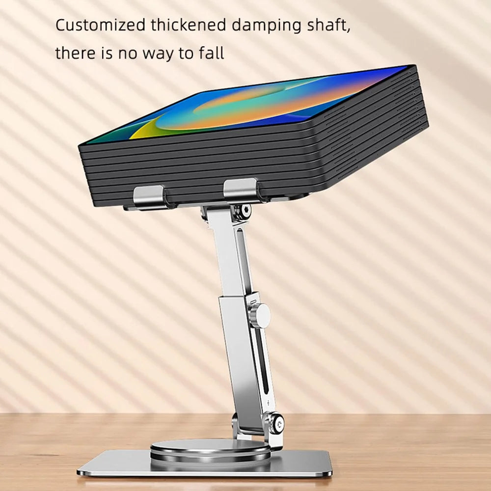 MT136 Aluminum Alloy Stand for Phones, Tablets Adjustable Desktop Holder - Silver - 5