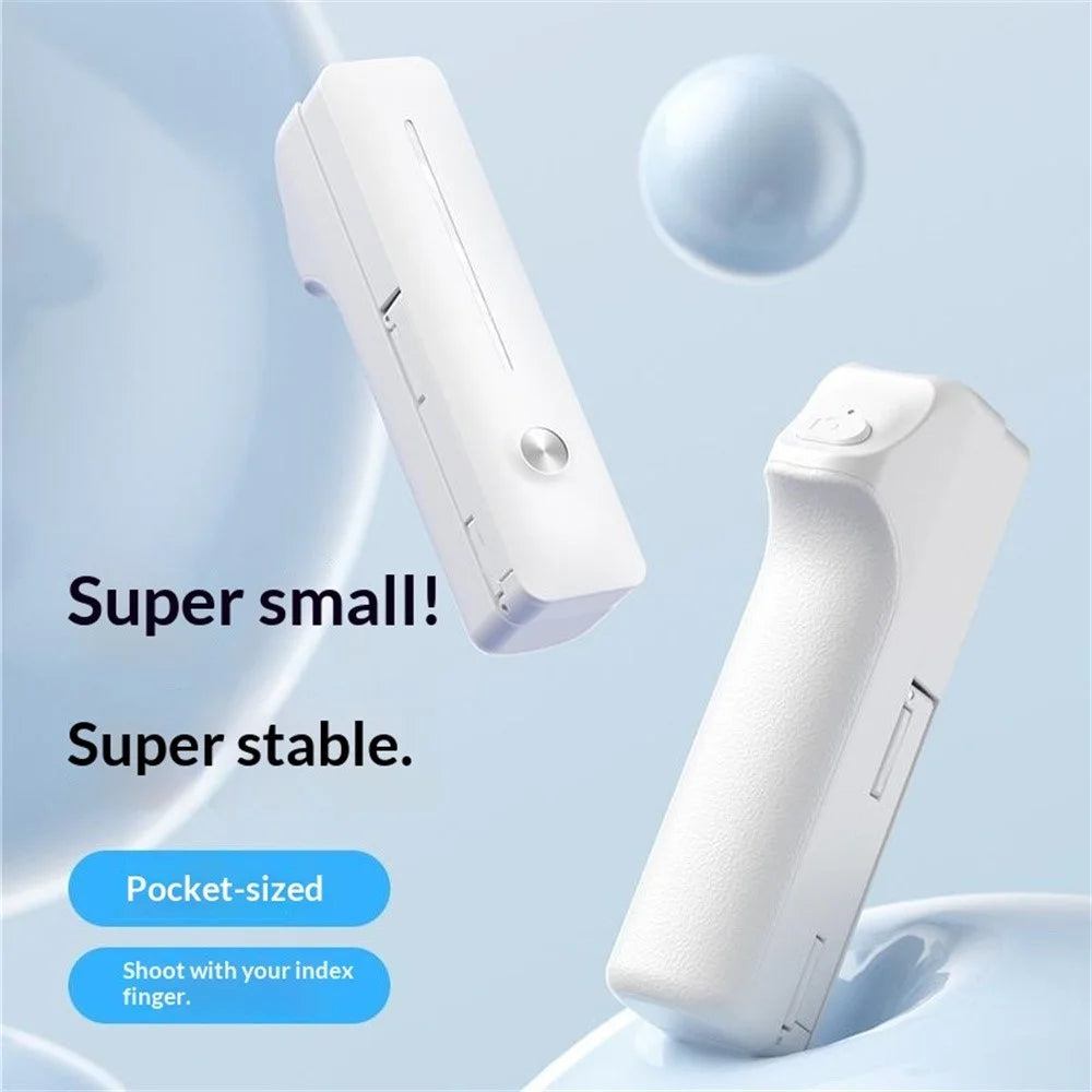 I6 Mini Bluetooth-Compatible Handheld Selfie Stick 360° Rotation Selfie Tool for Outdoor Photography - White - 2