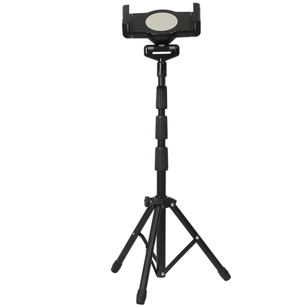 Universal Mobile Phone Tablet Holder Floor Stand 360 Degree Rotating Retractable Tripod Bracket, Thicken Version - 1