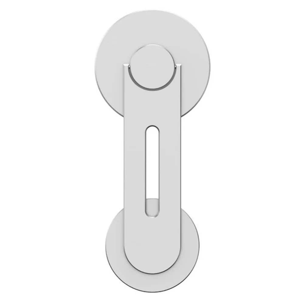 ZF013 180-Degree Flip Magnetic Phone Bracket for Laptops, Desktop Computer Ultra-Thin Magnetic Phone Holder - Silver - 1