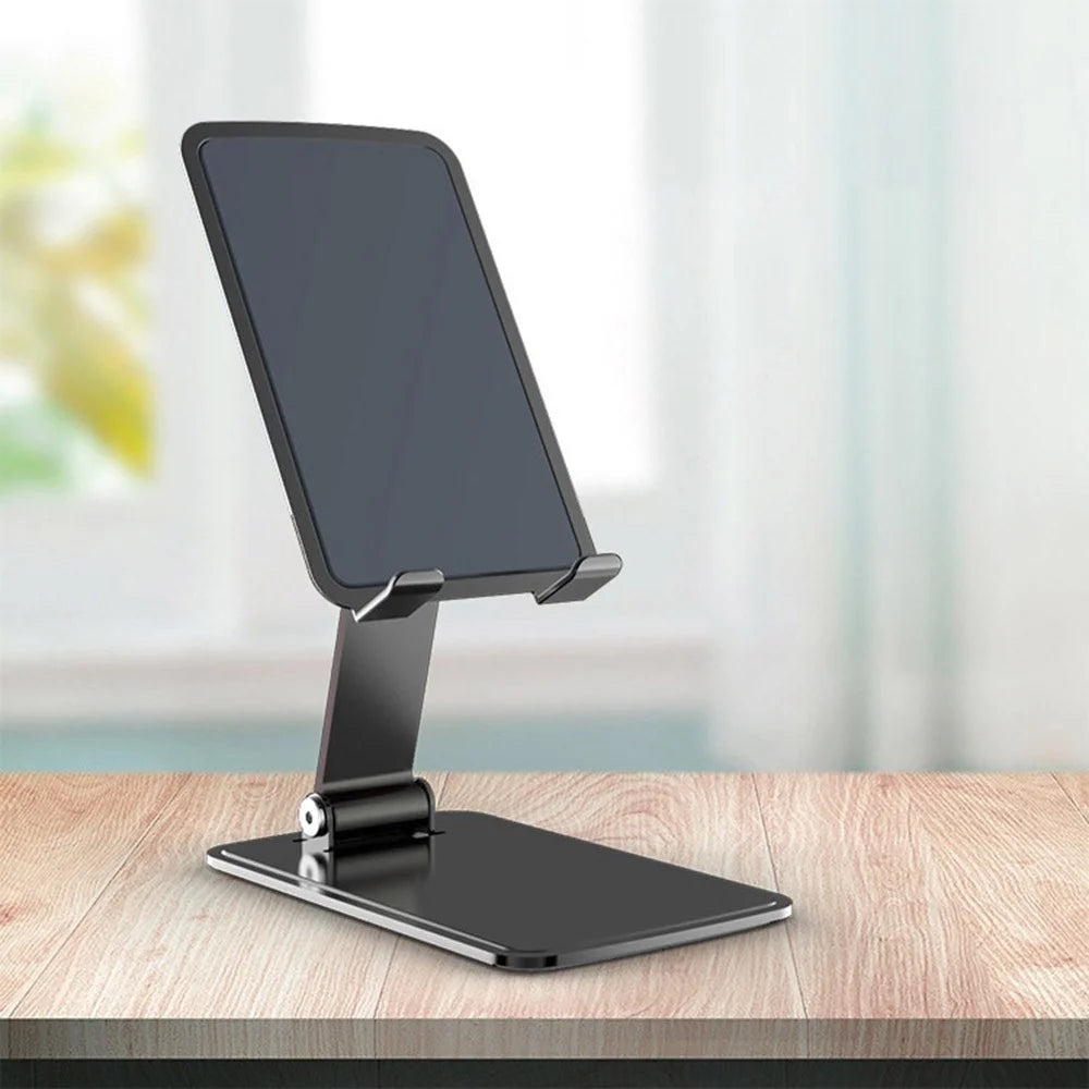 T15 Aluminum Alloy Folding Phone Stand Portable Desktop Mobile Phone Holder - Black - 2
