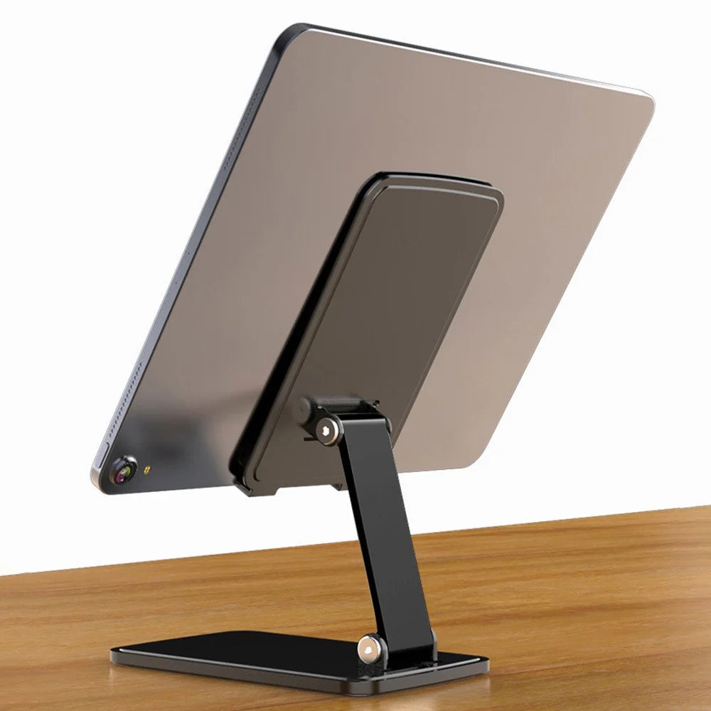 T15 Aluminum Alloy Folding Phone Stand Portable Desktop Mobile Phone Holder - Black - 4