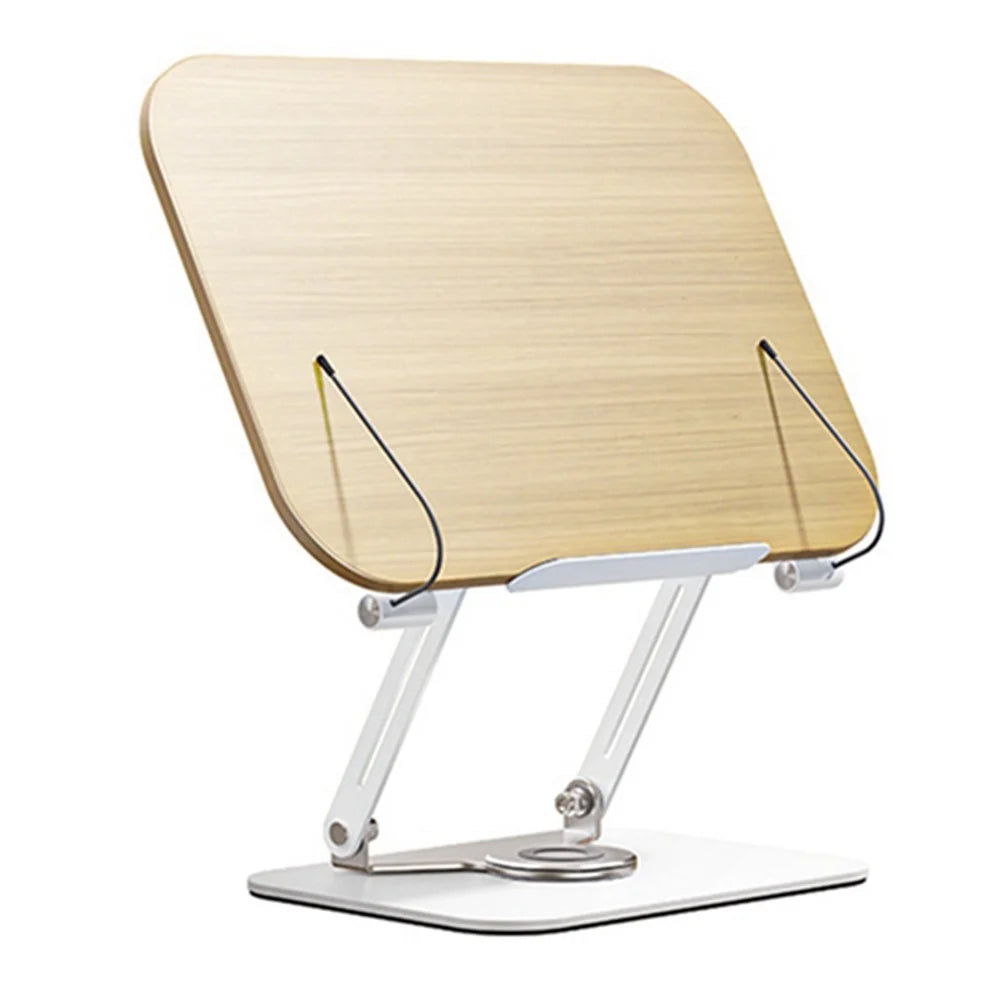 BONERUY R17 Metal Book Reading Stand Foldable Double Rod Support Book Holder for Books Laptop Tablet Textbook - 1