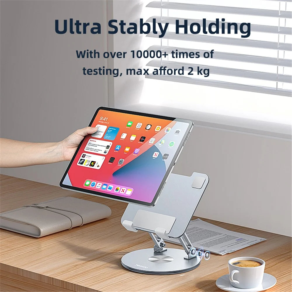 YESIDO C293 Tablet Holder Folding Bracket 360 Degree Rotating Desk Stand - 4