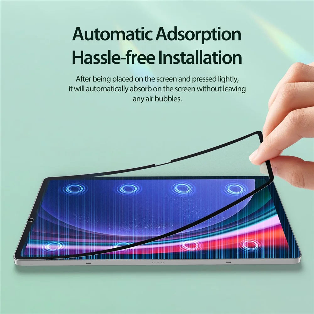 DUX DUCIS For Samsung Galaxy Tab S9+ / Galaxy Tab S9 FE+ / Galaxy Tab S8+ / Galaxy Tab S7+ / Galaxy Tab S7 FE / Galaxy S10 Plus Paper-like Film  Naad Series Screen Protector Detachable Matte PET Tablet Film - Black - 4