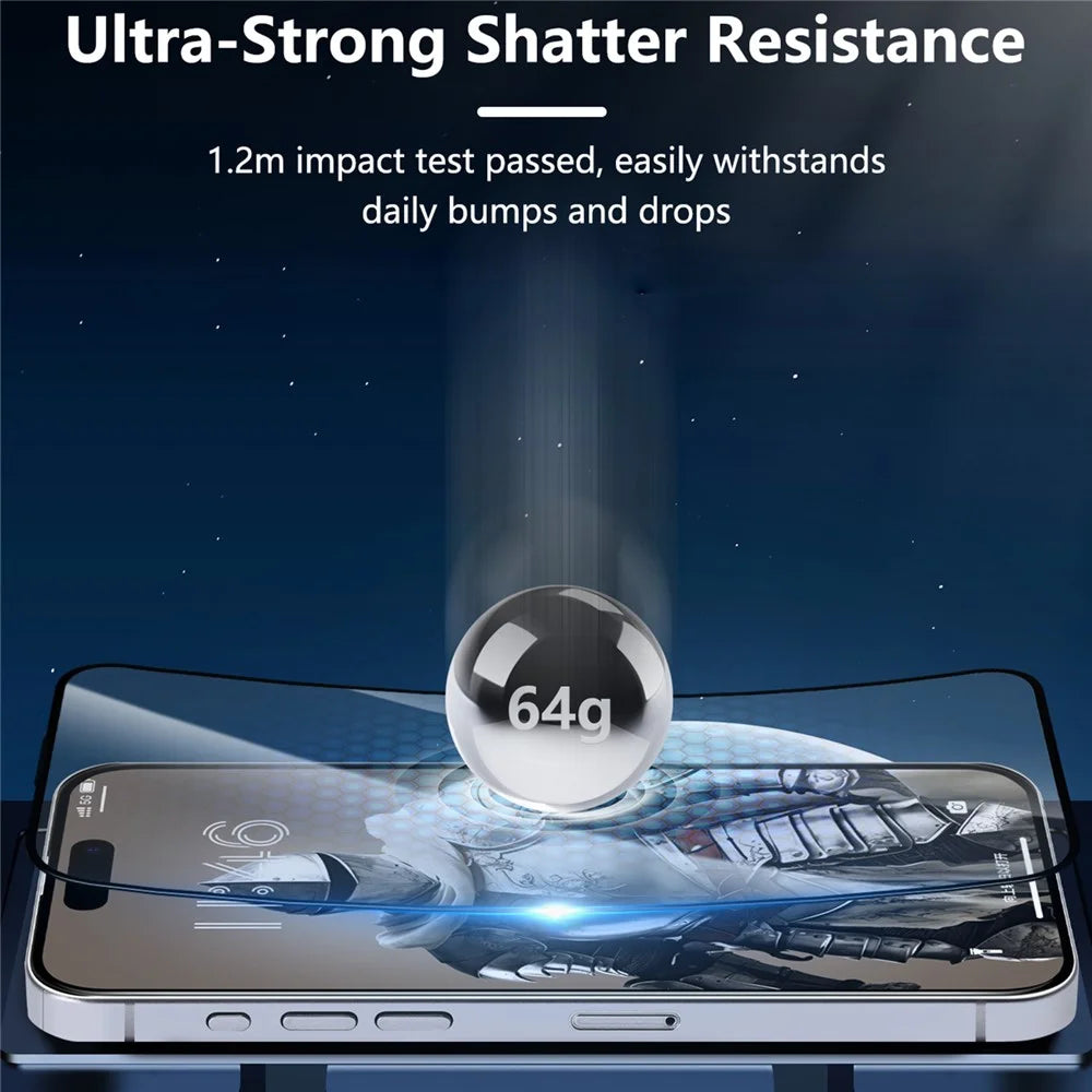 JOYROOM JR-MQS0607 For iPhone Air Silk Printing Screen Protector 2.5D High Aluminium-Silicon Glass Film - 5