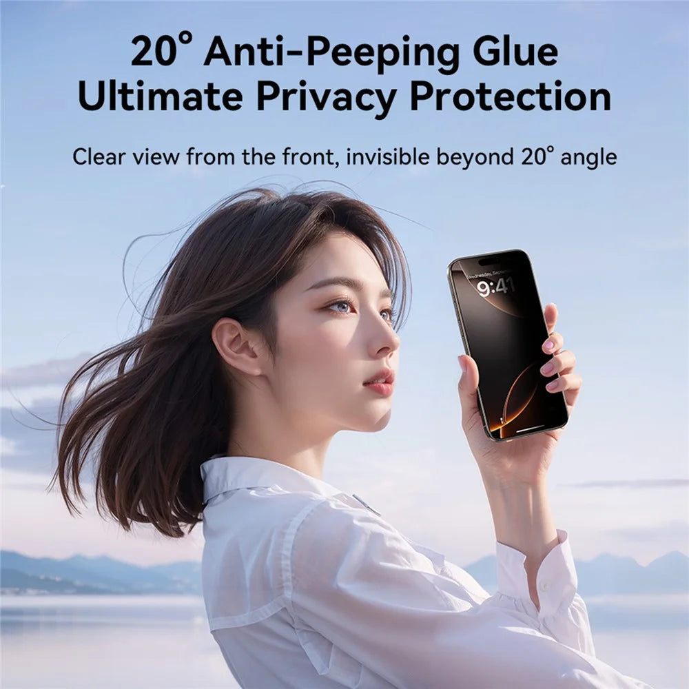 JOYROOM JR-MQS0613 For iPhone 17 2.5D Anti-Spy Full Screen Protector High Aluminium-Silicon Glass Film - 2