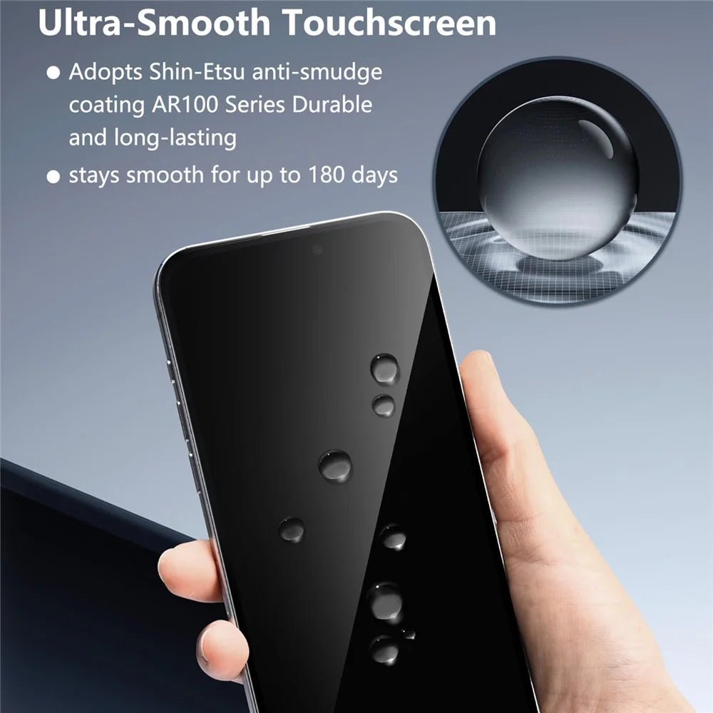 JOYROOM JR-MQS0614 For iPhone 17 Pro 2.5D Anti-Spy Full Screen Protector High Aluminium-Silicon Glass Film - 3