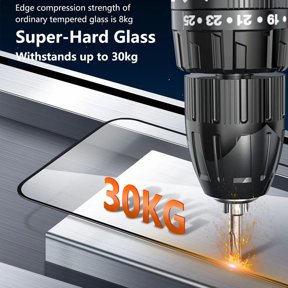 JOYROOM JR-MQS0610 For iPhone 17 Pro Screen Protector Eye Protection 2.5D Silk Printing High Aluminium-Silicon Glass Film - 4