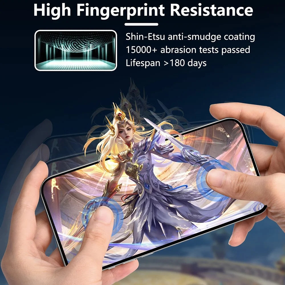 JOYROOM JR-MQS0610 For iPhone 17 Pro Screen Protector Eye Protection 2.5D Silk Printing High Aluminium-Silicon Glass Film - 7