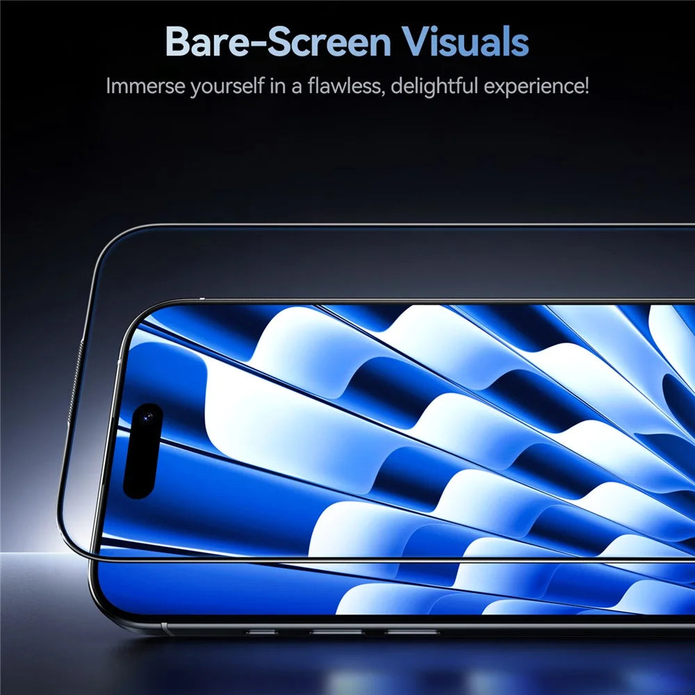 JOYROOM JR-MQS0567 For iPhone 17 Screen Protector Silk Printing 2.5D High Aluminium-Silicon Glass Clear Film - 5