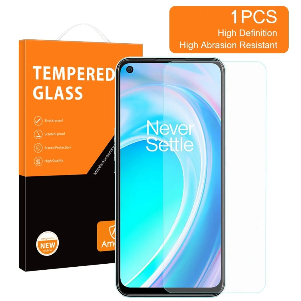 AMORUS Screen Film for OnePlus Nord CE 2 Lite 5G 2.5D High Aluminum-silicon Glass HD Transparent Abrasion-resistant Protector - 2