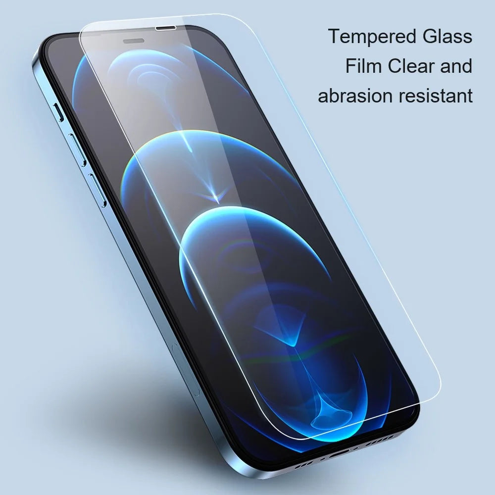 AMORUS For iPhone 14 Plus 6.7 inch 9H Hardness 2.5D Arc Phone Screen Protector Anti-explosion High Aluminum-silicon Glass Phone Protective Film - 3