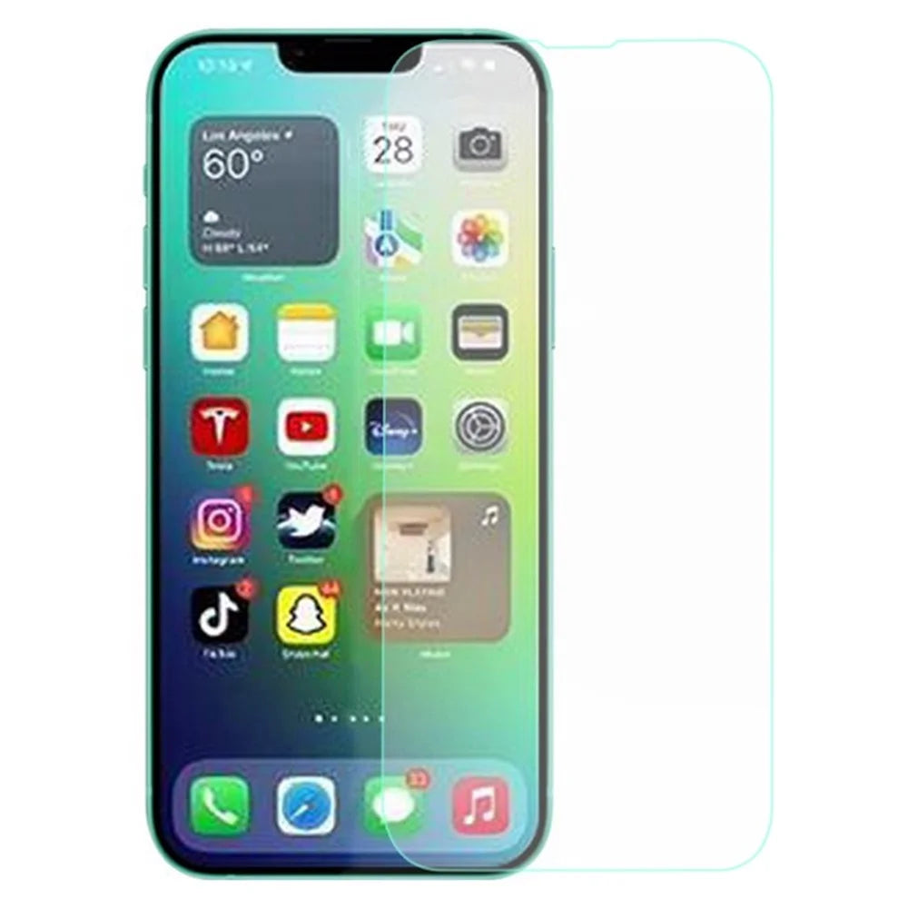 AMORUS For iPhone 14 6.1 inch High Aluminum-silicon Glass Screen Protector 2.5D Arc Edges 9 Hardness High Definition Anti-Scratch Film - 1