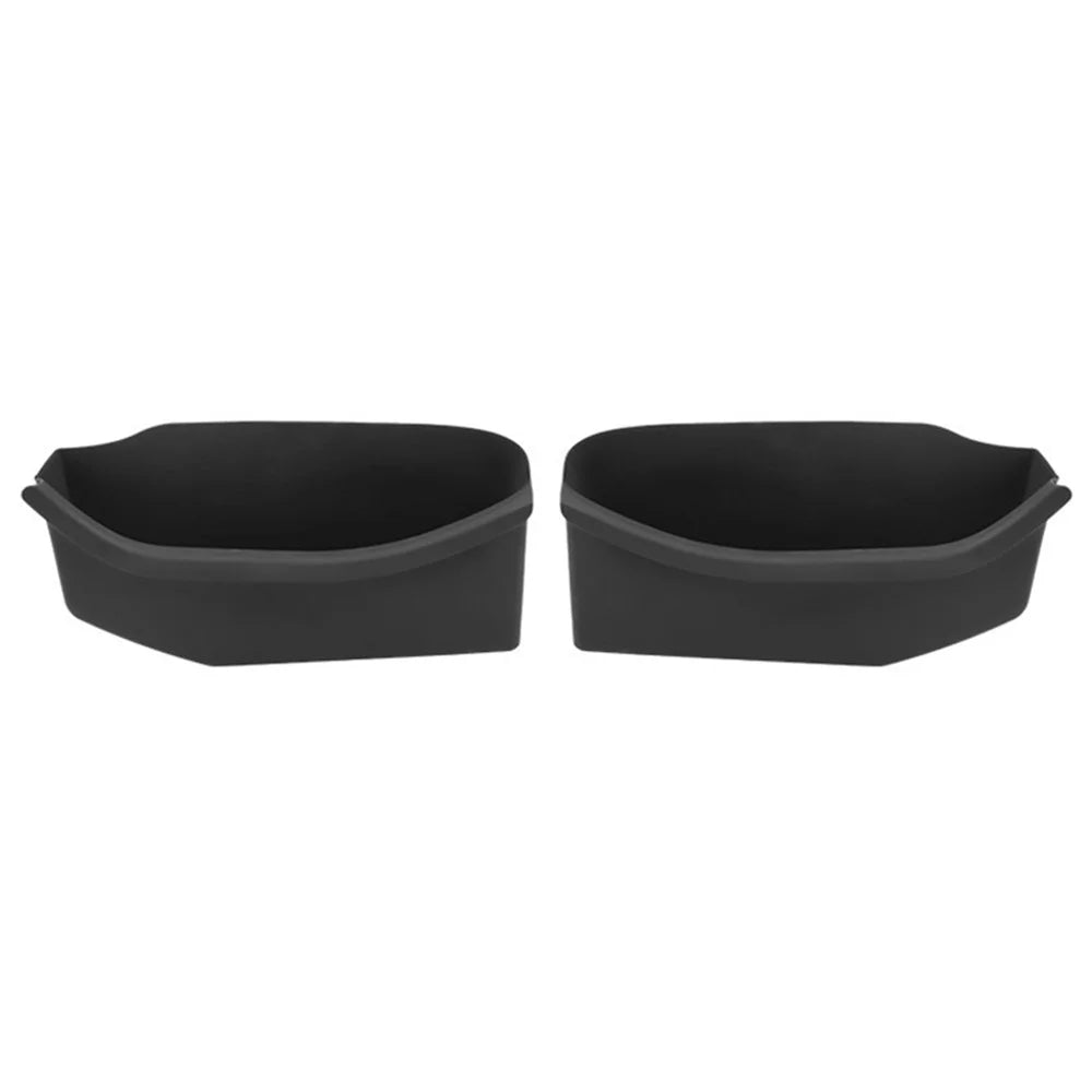 TSL1082 2Pcs For Tesla Model 3 Car Door Container TPE Interior Storage Box - Back Door - 1