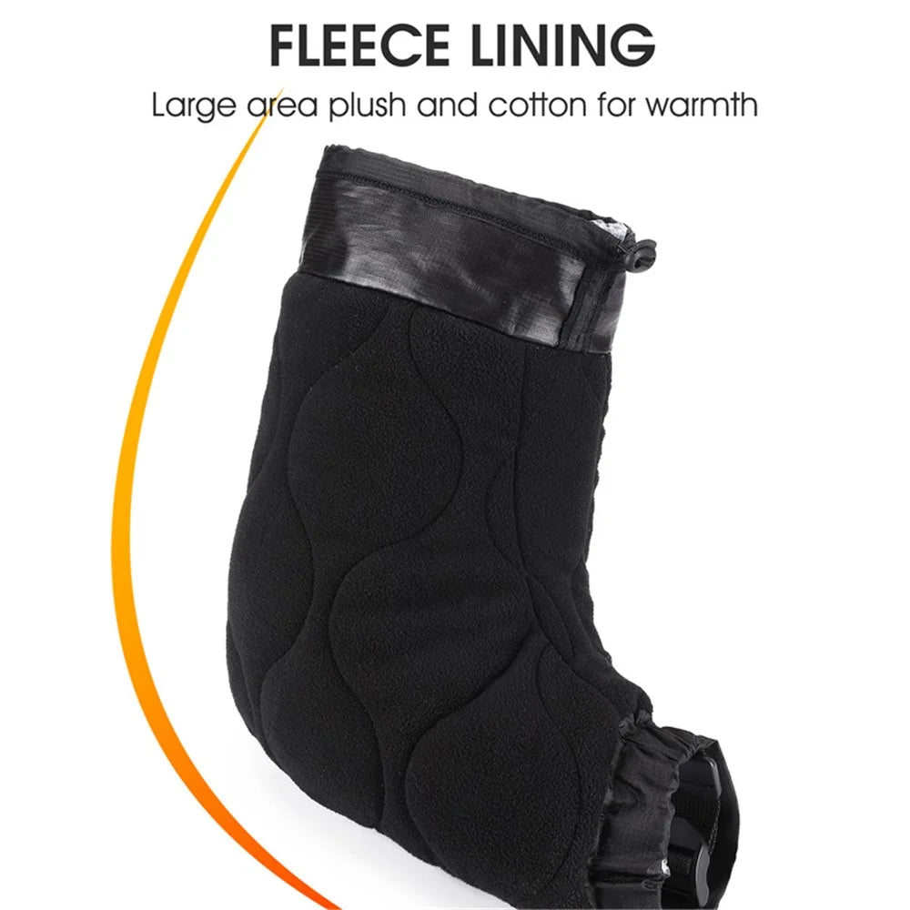 WEST BIKING YP0211232 1 Pair Bicycle E-bike Handlebar Gloves Winter Cycling Windproof Warm Mittens Hand Cover - 7